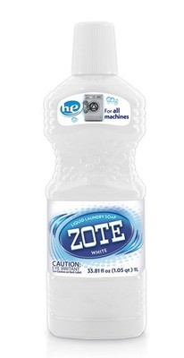 White Zote Liquid Laundry Soap, 33.81 fl oz (1L)