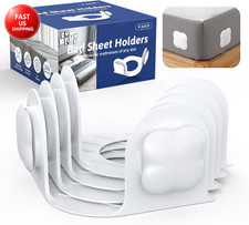 Sheet Holders Lock Bed Sheet Grippers - Fitted Sheet Holder for Corners Keep She