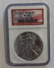 2002 $1 American Silver Eagle NGC MS69