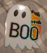 NEW  HALLOWEEN GHOST lawn stakes  set of 4  21" tall  