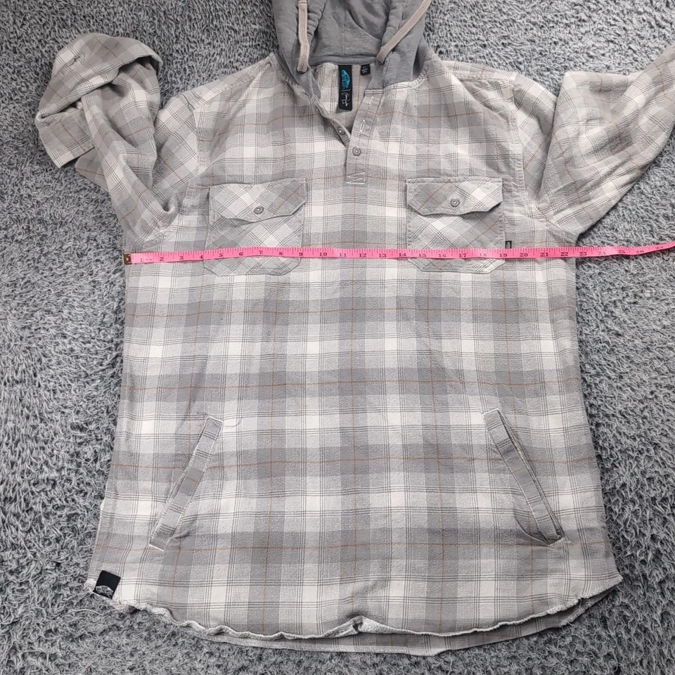 Vans Sudadera con Capucha Hombres Extra Grande Gris Pullover Sudadera Patinador Bolsillos Ropa de Calle Foto 3 de 4