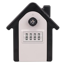 Key Lock Box, 4 Digit Combination Safe Box with Reset Code, Wall Mounted Secu...