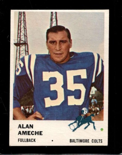 Alan Ameche #31 1961 Fleer card