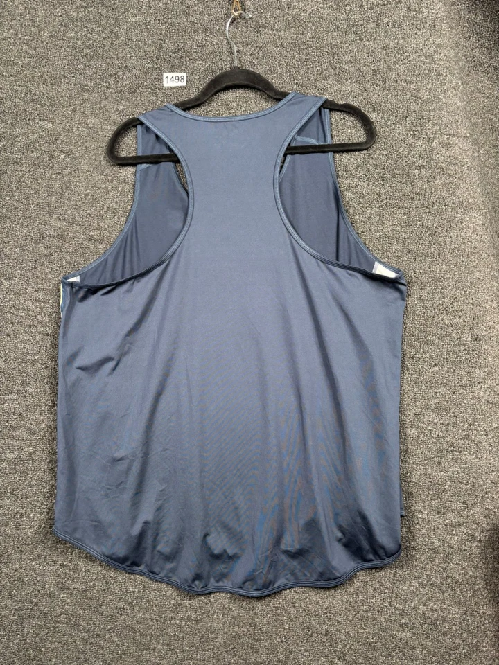 Fila Sport Plus Size Active Wear Tank Top Womens 2X Blue Side Logo Athleisure - Image 2 of 4