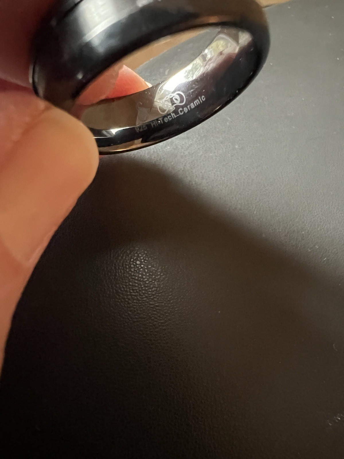 .925 High Tech Ceramic Ring Size 11 - image 7