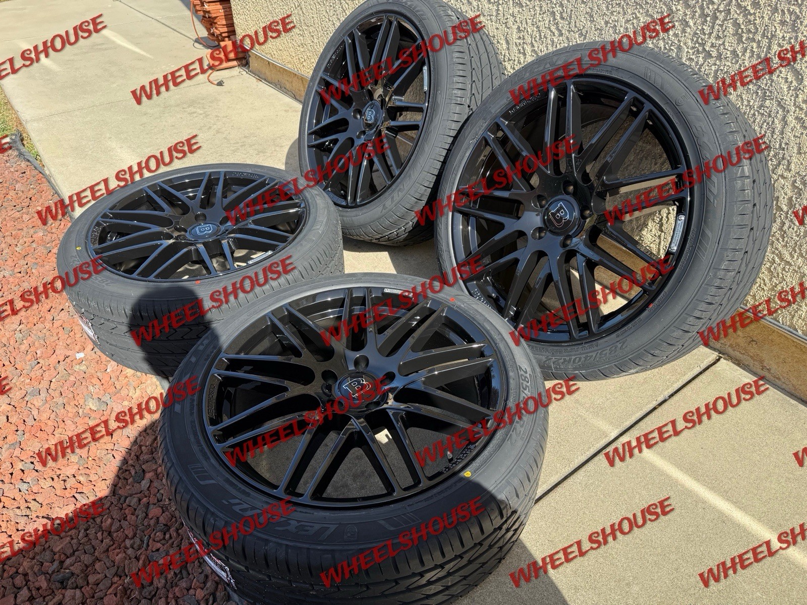 22x10 BRABUS GLOSS BLACK WHEELS RIMS TIRES MERCEDES G-WAGON G55 G500 G550 G63 G