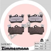 Zimmermann Bremsbelagsatz, Scheibenbremse Hinterachse U.A. FüR Audi, Porsche