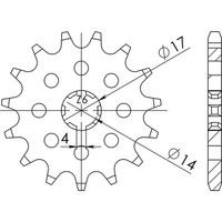 Ritzel P420 - Z12 (DIS.22101) Suzuki 50 Apx 85/89