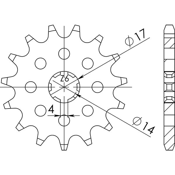 Ritzel P420 - Z12 (DIS.22101) Suzuki 50 Apx 85/89-image