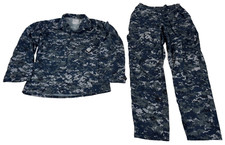New Navy Working Uniform NWU Type I Blue Blouse Pants Trouser Medium Regular