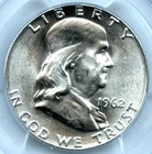 1962 Franklin Half Dollar, PCGS MS65