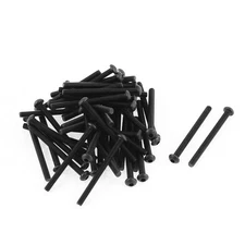 M3x35mm Thread 10.9 Alloy Steel Button Head Hex Socket Cap Screw Bolt 50pcs