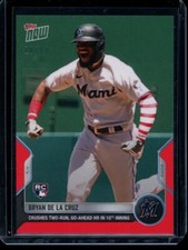 2022 Topps Now #464 Bryan De La Cruz Red Parallel Card #d 10/10