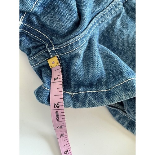 Free People Sweet Surrender High Rise Lace Detail Denim Jean Shorts Sz 31 Boho - Picture 7 of 8