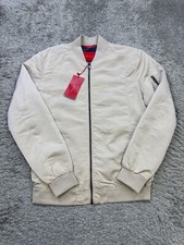 Zara Jacket Men Medium Khaki Full Zip Lined F...