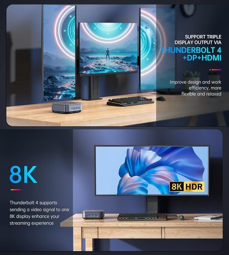 Ace Magician Mini PC, i5 11320H, 16GB RAM DDR4, 512GB SSD, Fingerprint Win 11pro - Picture 6 of 10