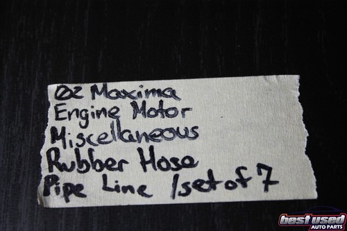 2002 NISSAN MAXIMA AUTO V6 ENGINE MOTOR MISC RUBBER HOSE PIPE LINE SET OF 7 02 - Picture 12 of 12
