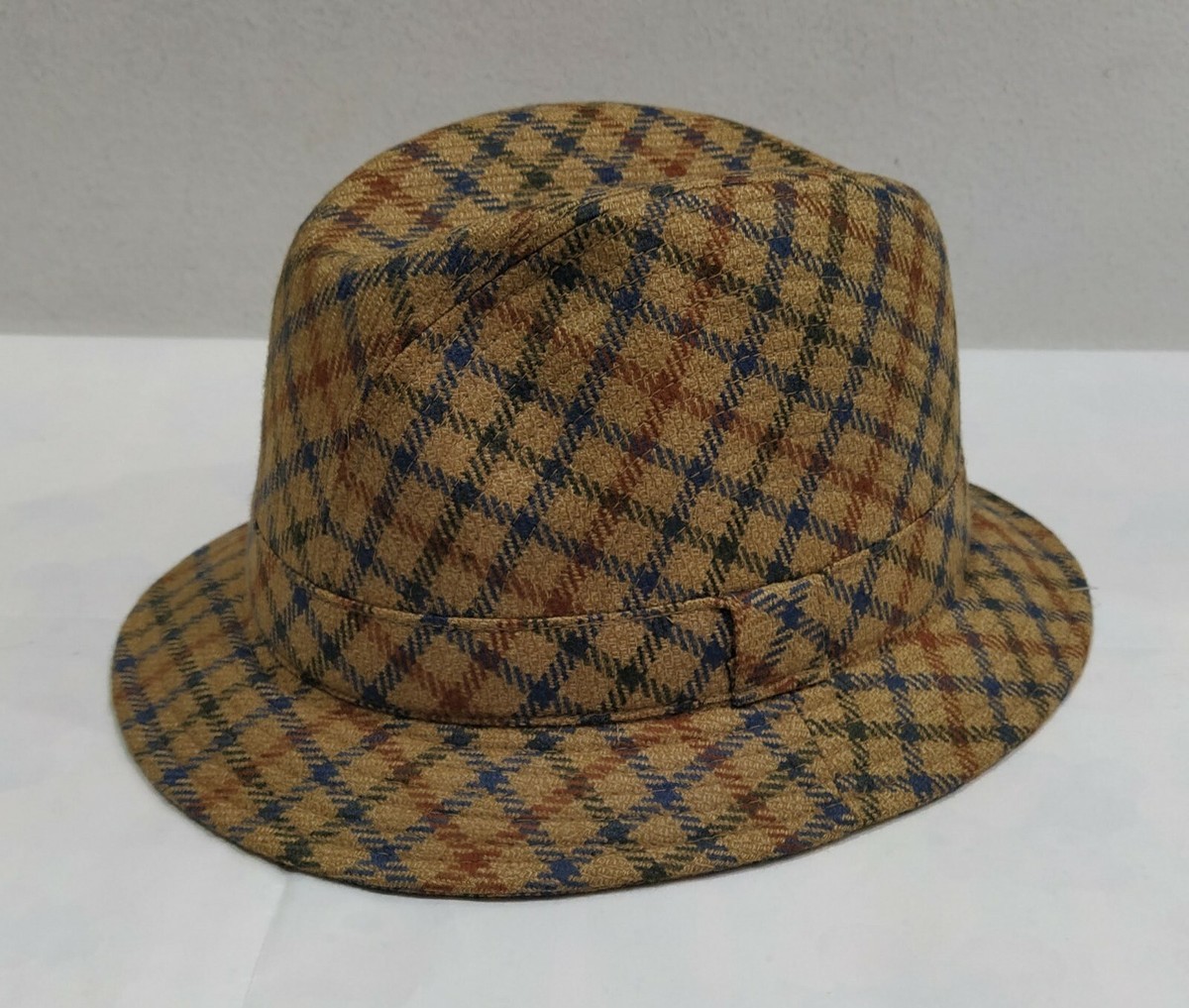 CAPPELLO UOMO BARBISIO CAMMELLO TESSUTO LANA CASHMERE MADE IN