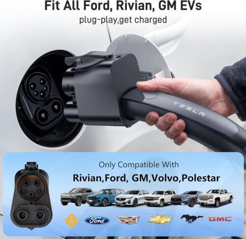 NACS to CCS1 EV Charging Adapter Tesla Supercharger 500A 1000V Rivian Mercedes - Picture 3 of 6