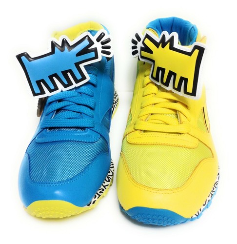 Mens Reebok Keith Haring Cl Leather Mid 