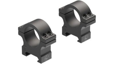 Leupold Open Range Cross-Slot Rings, 1in Medium, Matte Black(180944)