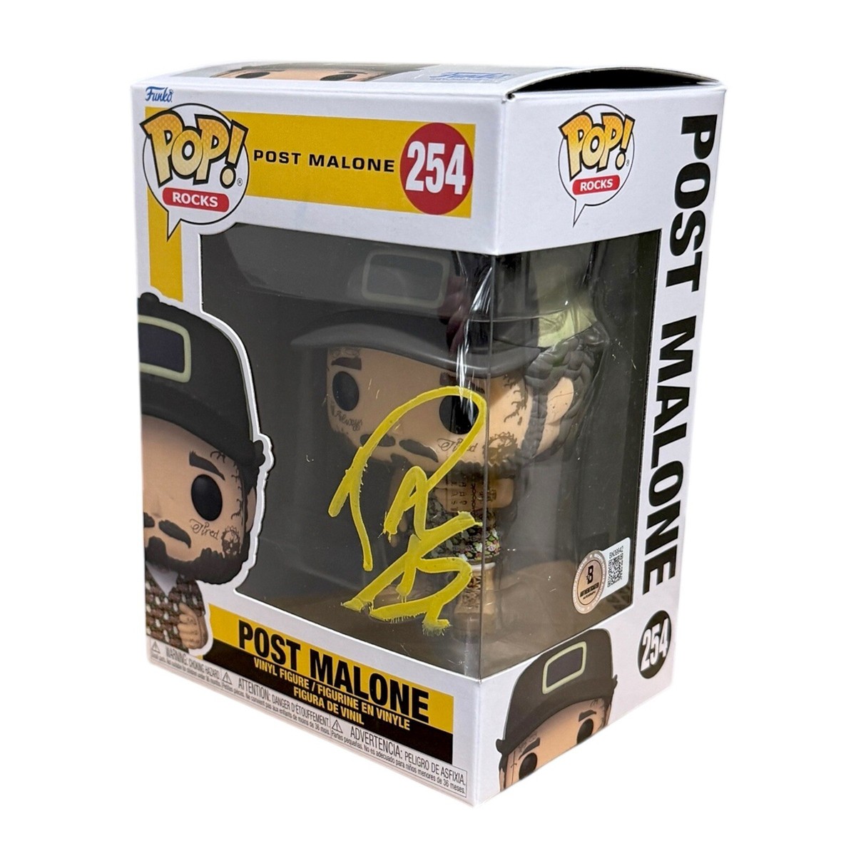 Post Malone Signed Autograph Funko Pop #254 Stoney Austin Figure