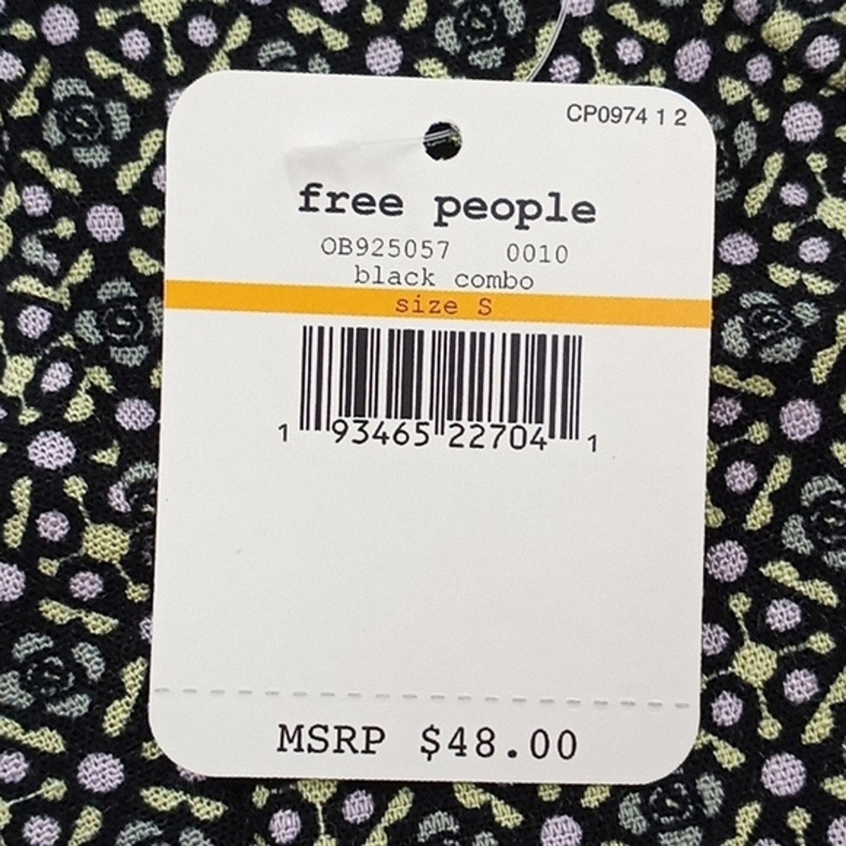 Débardeur Crop Top Free People Lucky Now, épaule Froide, Motif Géométrique Rose - Taille S, Neuf Avec étiquette
