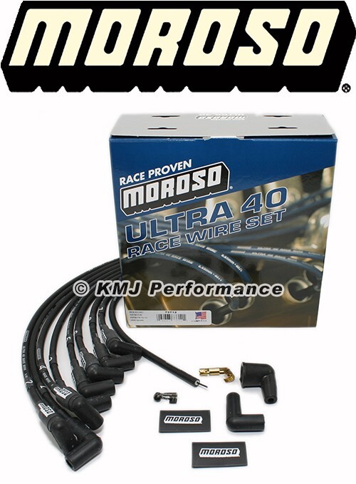 Moroso 73712 Black Ultra 40 Race Spark Plug Wires Big Block Chevy