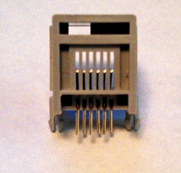 LEGO Male Female Plugs / Connectors RJ12 6P6C for LEGO NXT EV3 with offset latch - Image 4 of 4