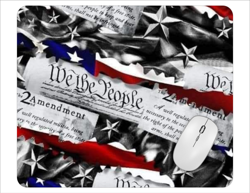 USA We The People Computer Non Slip Custom Mouse Pad Handmade  - Picture 1 of 5