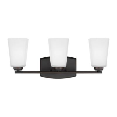 Seagull Lighting - Waseca 3-Light Burnt Sienna Bath Light