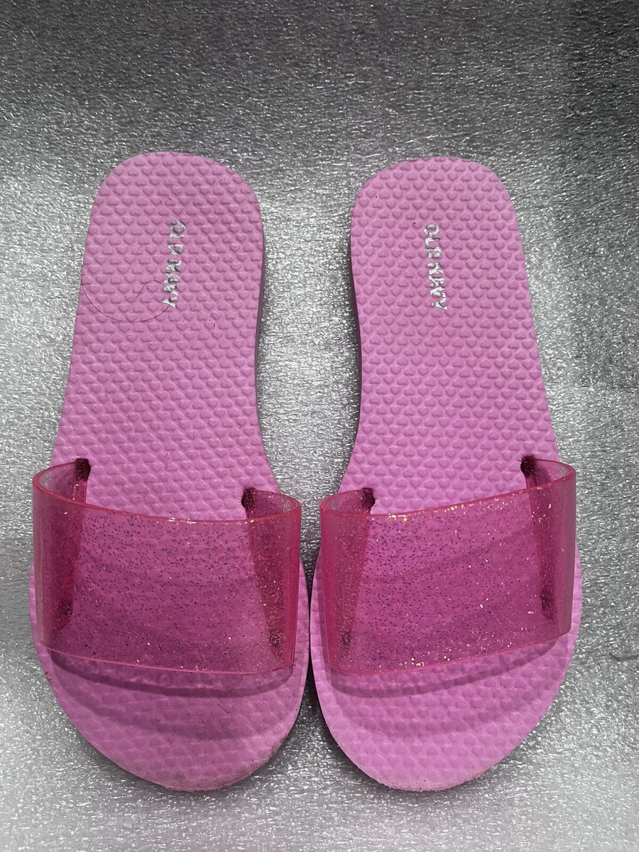Girl's Old Navy Pink Pool Slide Sandals Size Preowned