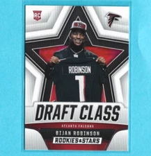 2023 Rookies and Stars Bijan Robinson RC Rookie Draft Class Atlanta Falcons
