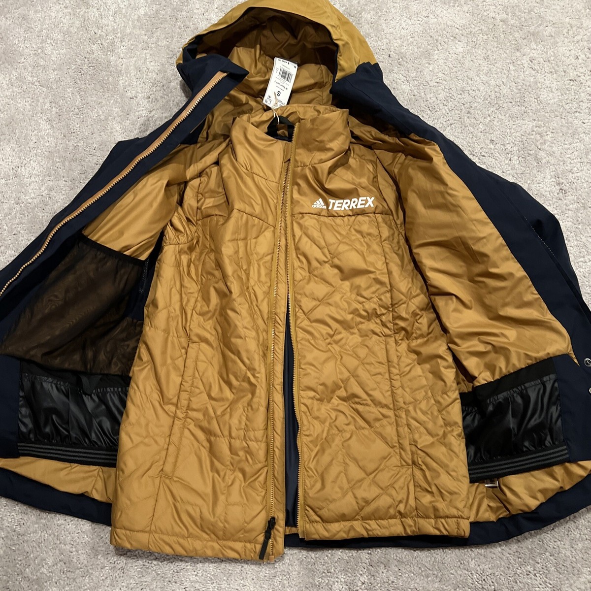 Adidas Terrex X Parley Resort 3-in-1 Puffer + Snowboard Ski Jacket
