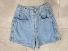 Vintage PS Gitano Womens Jean Shorts Size 9 /10 High Rise 90s Run Small 27"x4" 