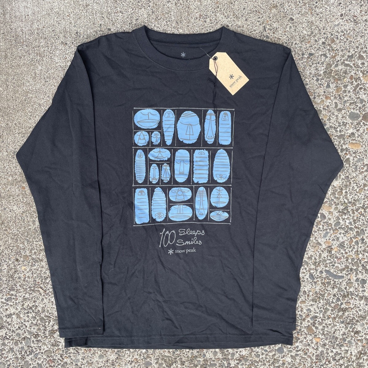SNOWPEAK■Sorona Gear Short Sleeve T-shirt■送料込 Snow Peak Japan 100 Graphic Long Sleeve T-Shirt NWT SAMPLE