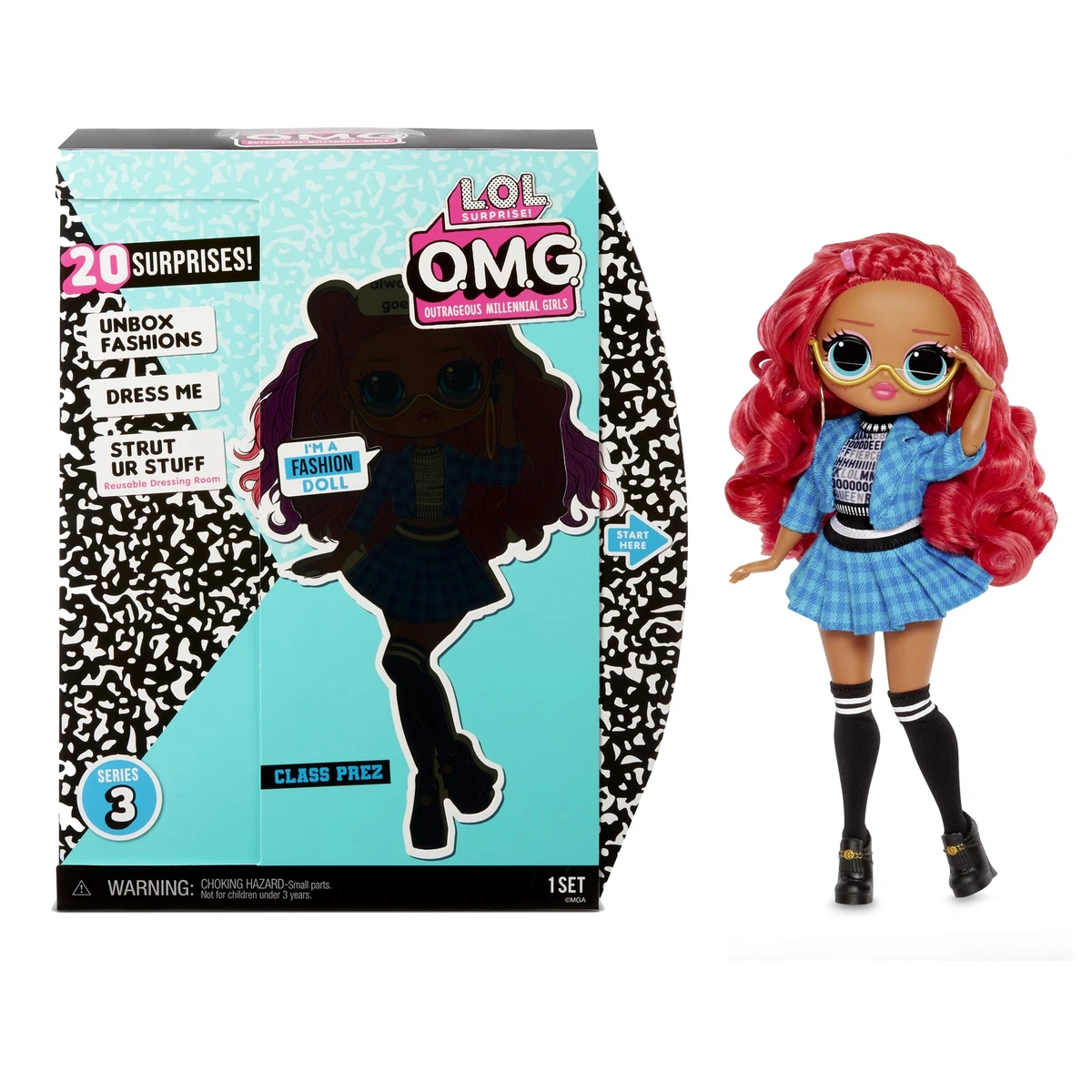 LOL Surprise Series 3 Class Prez OMG Fashion Doll Teacher s Pet