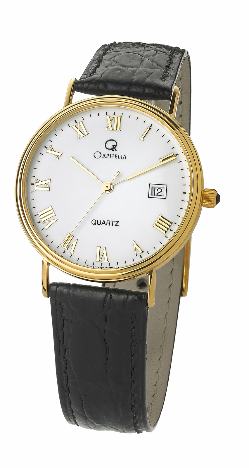 NUOVA Orologio Orphelia Gold Watches Uomini Nero  MON-7081