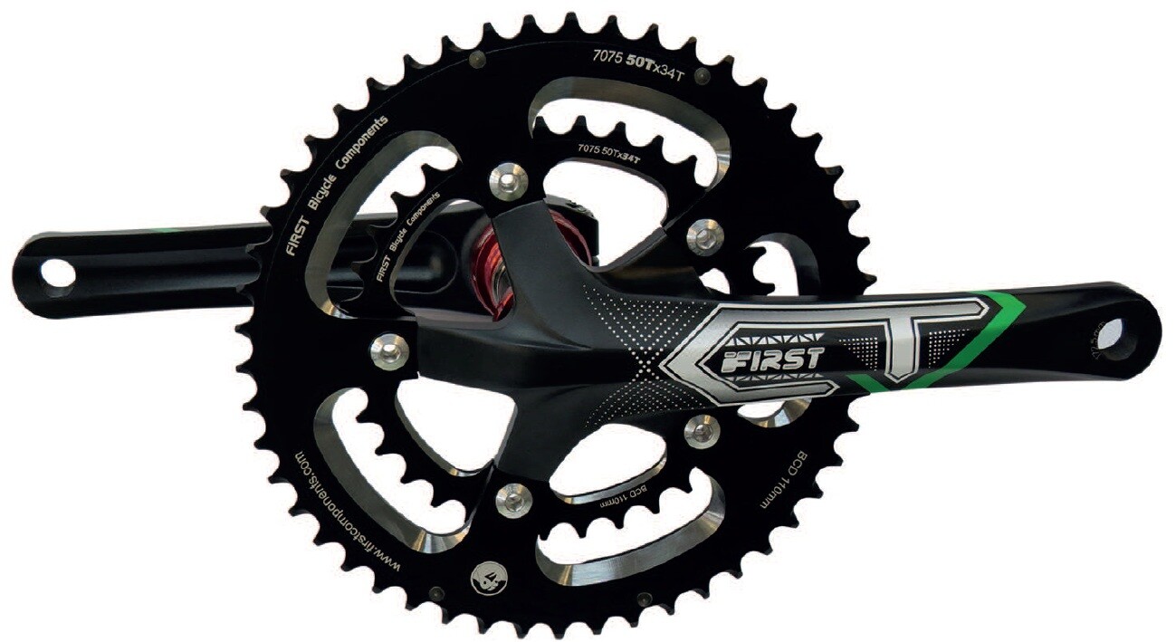 On Sale FIRST Road Bike Compact Crankset 172.5mm 10 11 Speed 50T/34T 110 BCD