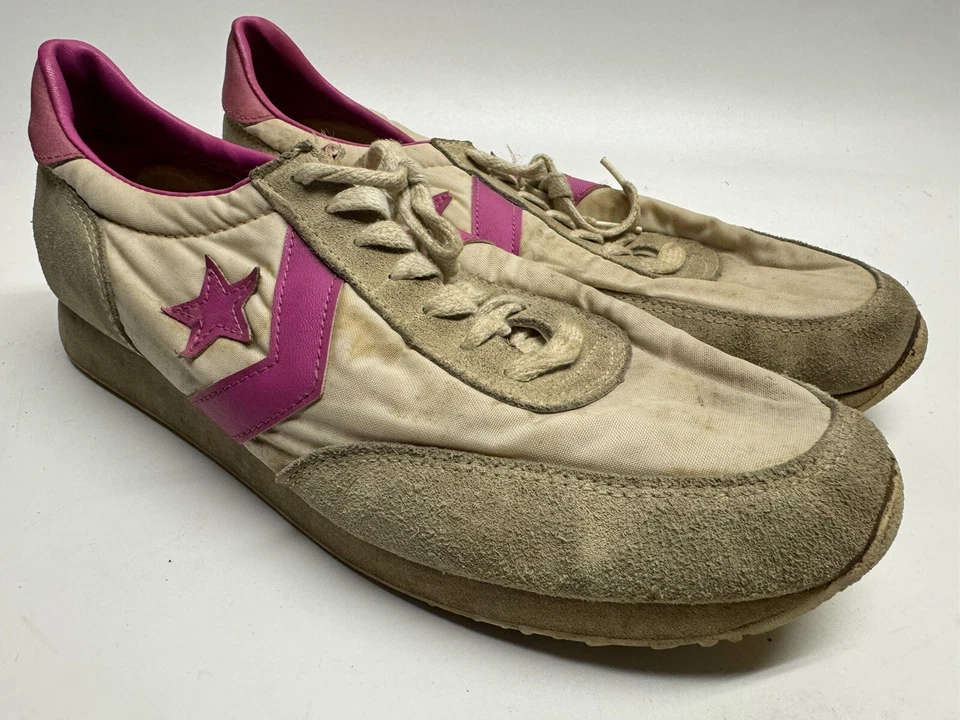 Zapatillas magenta vintage Converse L.A Olympics años 80 EE. UU. para hombre talla 9 Foto 3 de 4