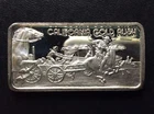 1974 Hamilton Mint California Gold Rush HAM-436 Silver Art Bar A5049