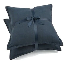 Lacourte Ardan 21" x 21" Pillow Set 2-Pack - Navy Blue