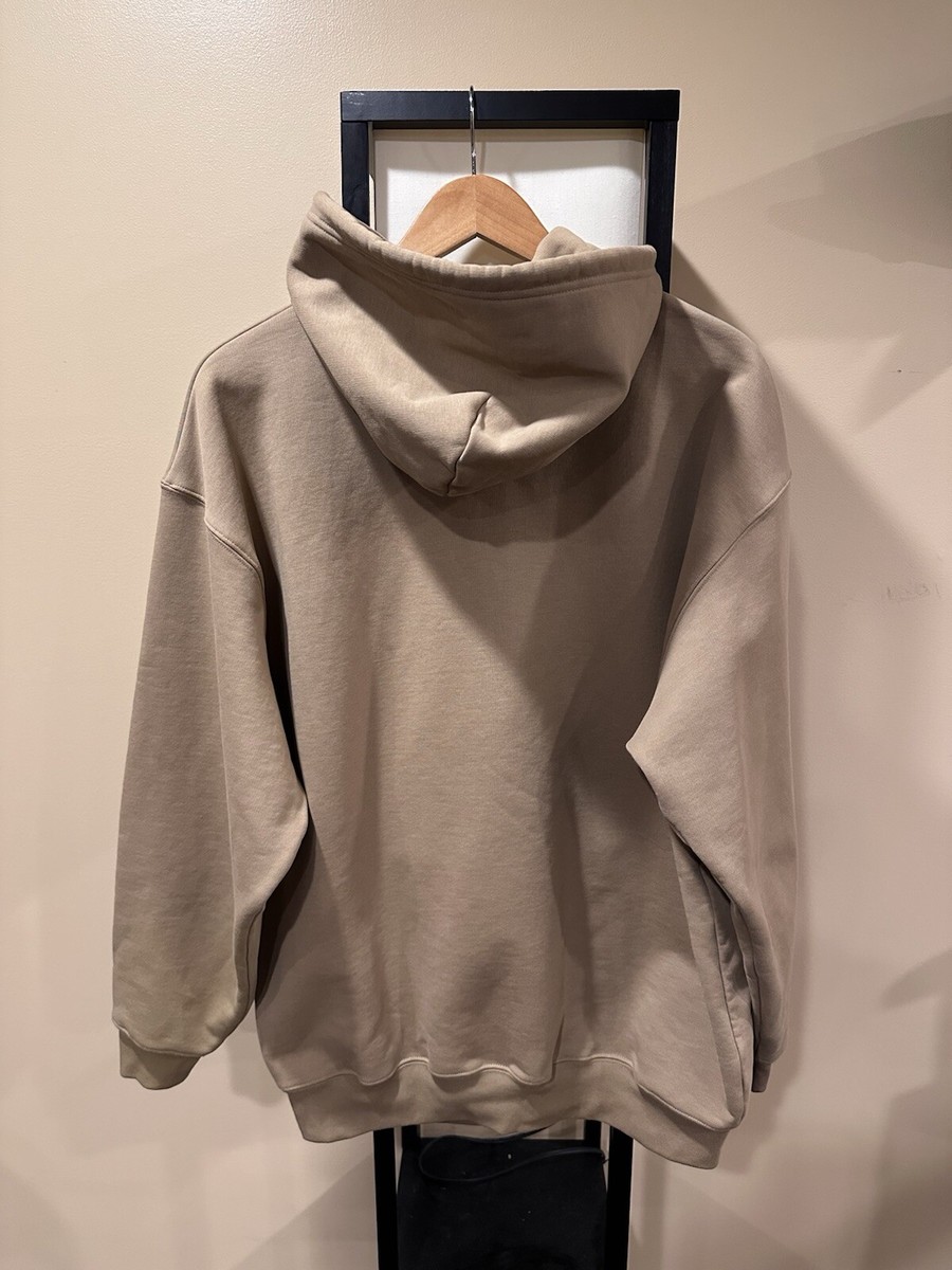 Balenciaga Khaki Brown Mailbox Letter Logo Pullover Hoodie