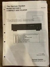 HARMAN KARDON HD7600 II Service Manual *ORIGINAL* BOOK OR PDF-FREE SHIPPING