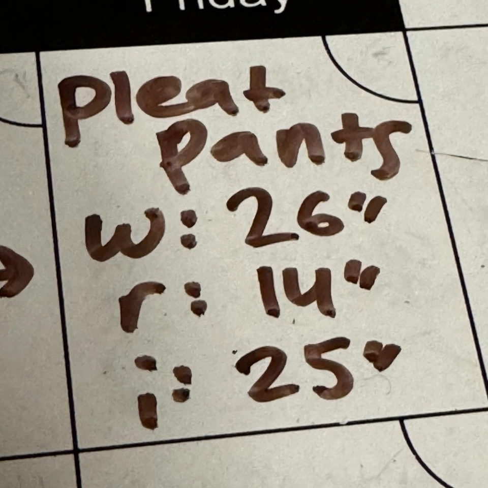 Calça plissada cintura alta transparente tamanho pequeno viagem férias natação resort perna larga - Imagem 4 de 4