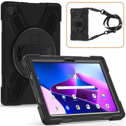 Case Lenovo Tab M10 / M10 Plus 3rd Gen / M10 HD 2nd Rotating Stand Shockproof - Picture 3 of 25