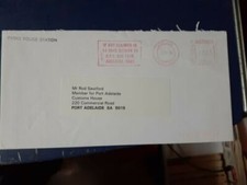 australia commercial 1998 cover used special postmark as in pic parkes police