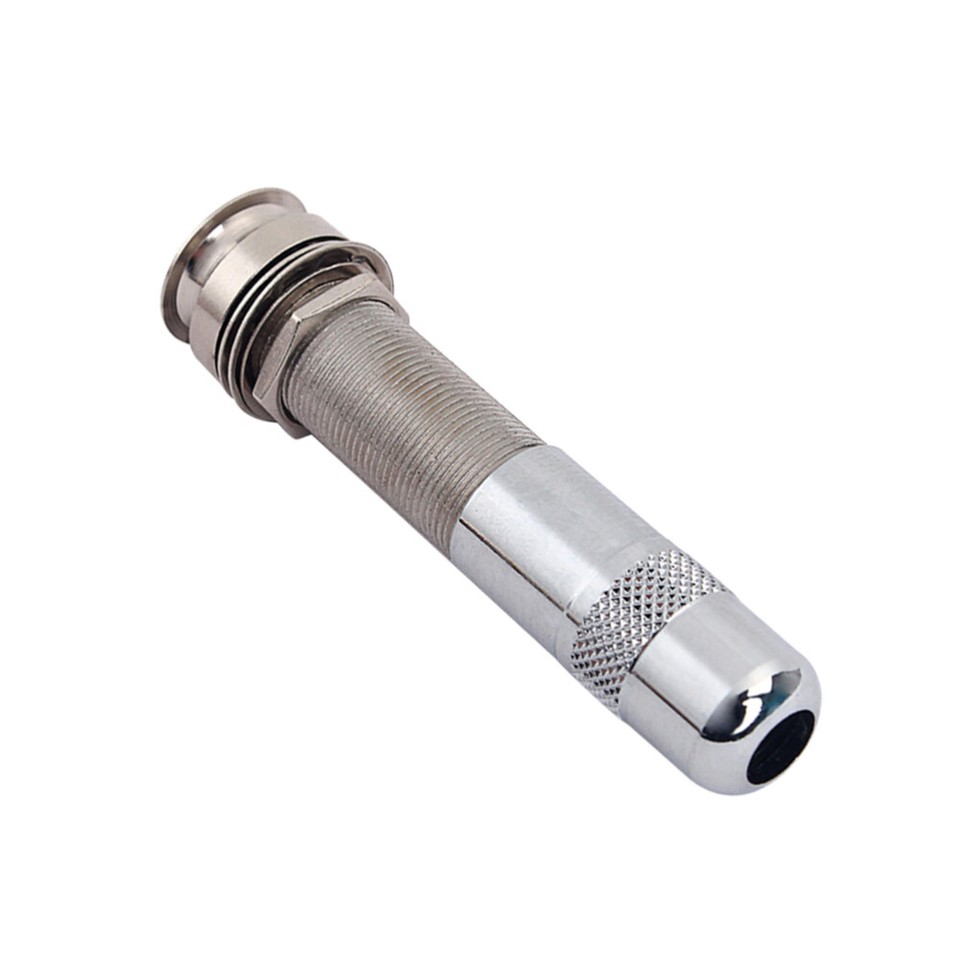 6,35 Mm Stereo Endpin Jack Für E-Gitarre – Metall-Klinkenbuchse Mit 3 Zinken, Chrom