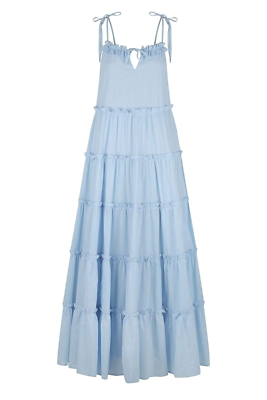 Charlie Holiday Senorita Maxi Dress AU 6 A-Line Sleeveless Summer | eBay