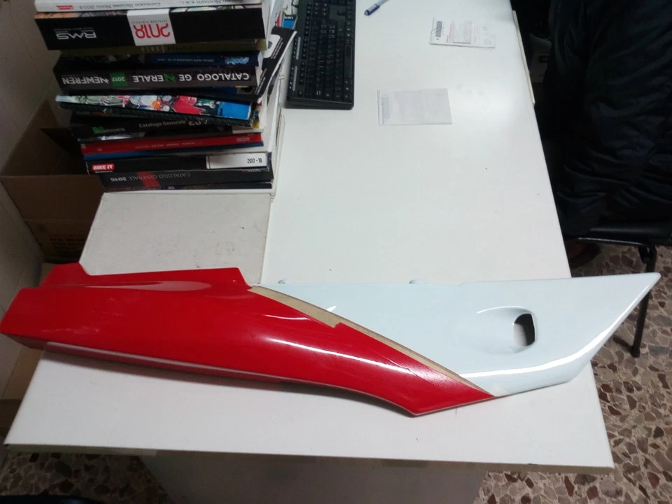 GILERA 343500 Seite Hinten Recht GILERA MX1 125 Farbe Weiß-rot - Bild 1 von 1